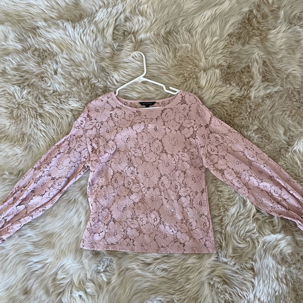 Banana republic lace shirt